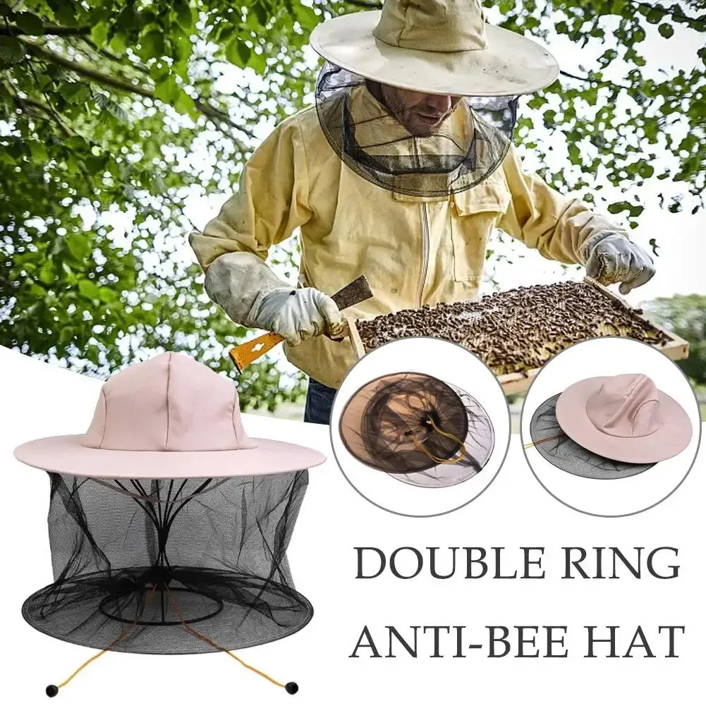 Professional Beekeepers Hat With Wide Brim Face Thickening Sunscreen