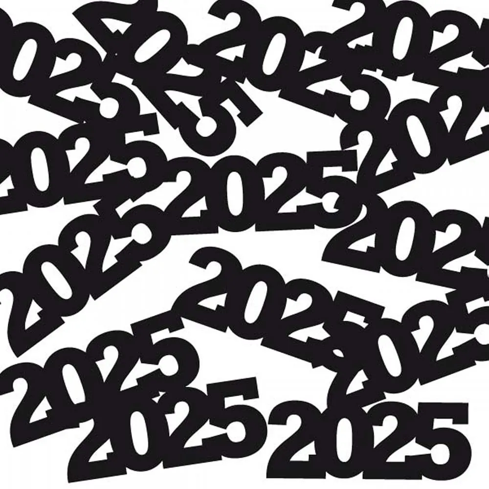 "2025" Confetti Black (0.5 oz/Pkg)