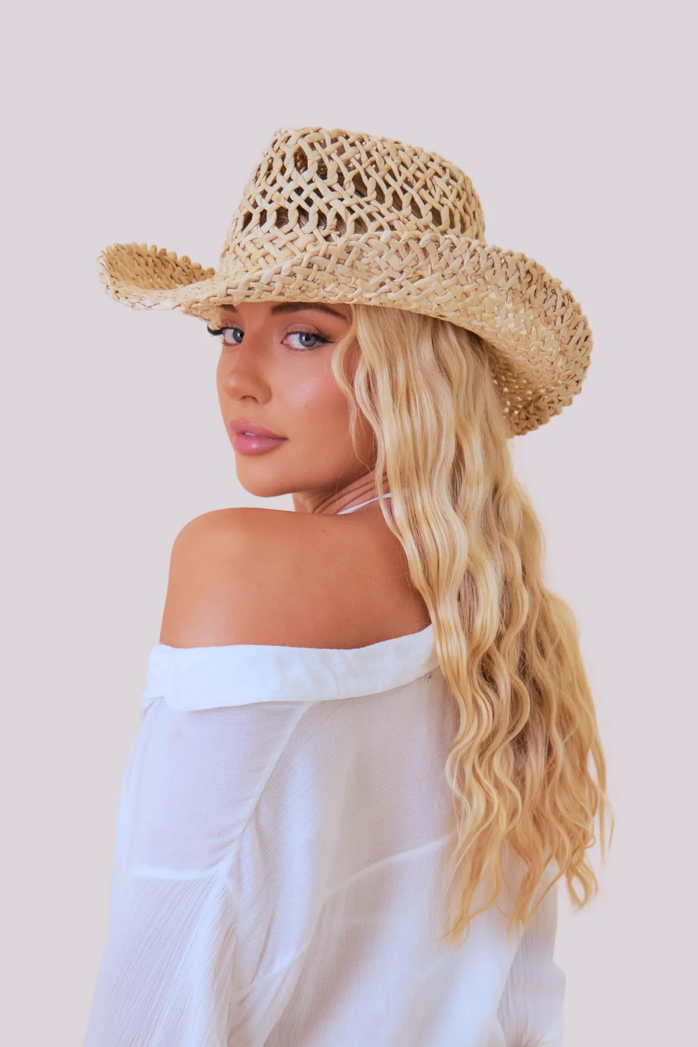 Seagrass Straw Cowboy Hat in Natural