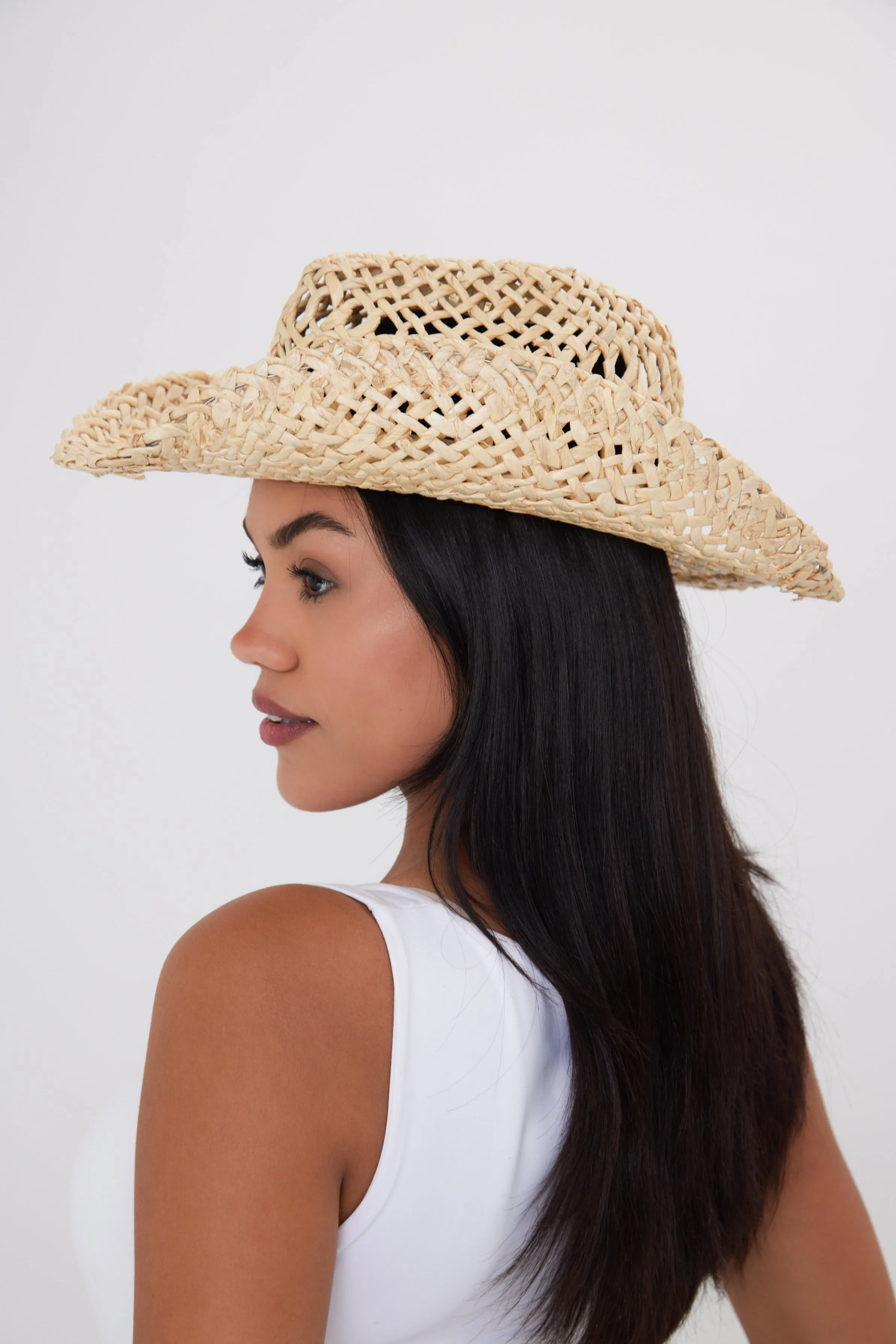 Seagrass Straw Cowboy Hat in Natural