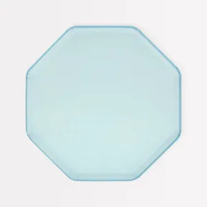 Summer Sky Blue Side Paper Plate