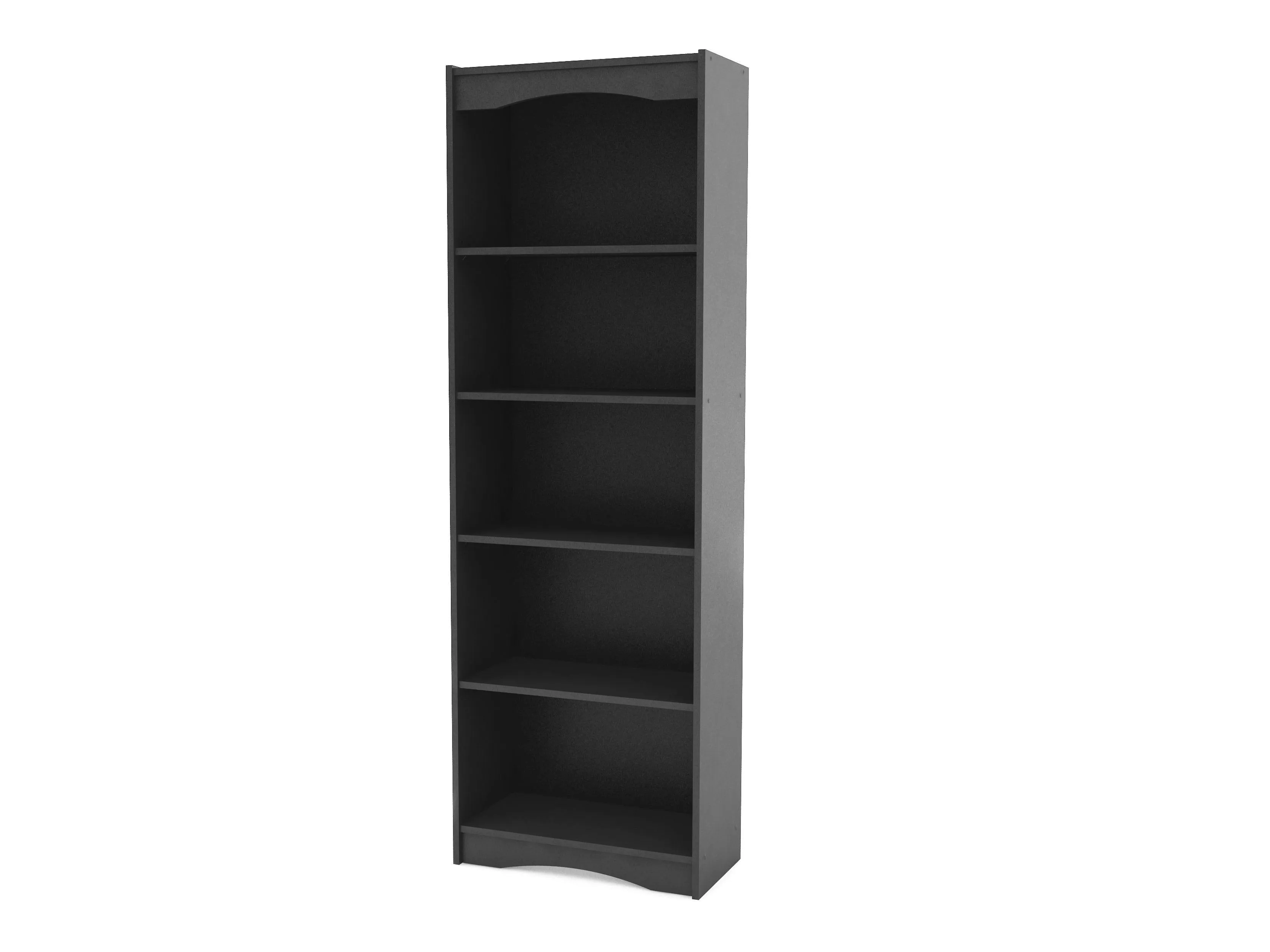 Tall Bookcase in Black, 72"