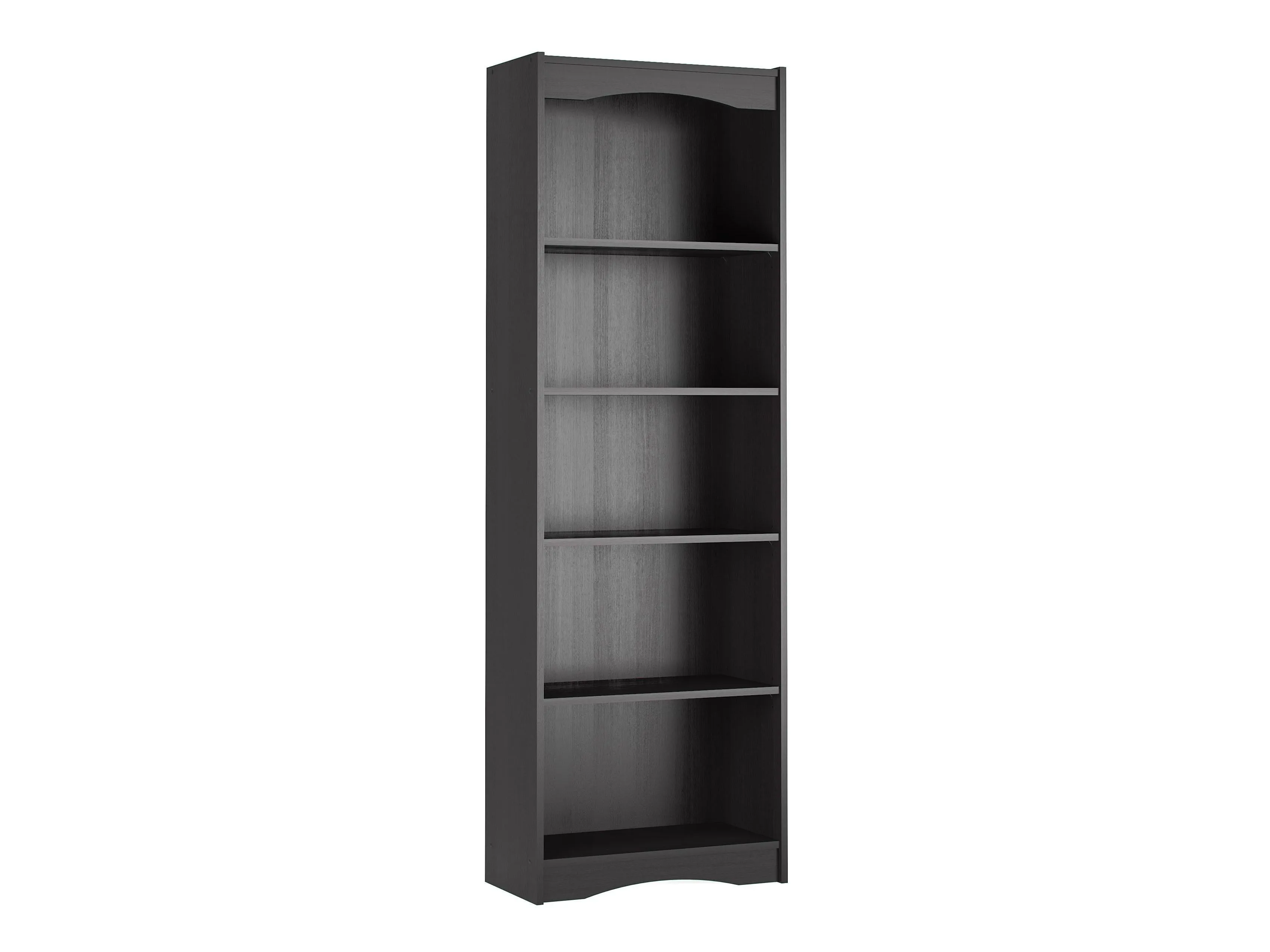 Tall Bookcase in Black, 72"