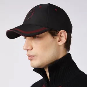 Vestrum Key West Baseball Cap - Black/Ruby Wine