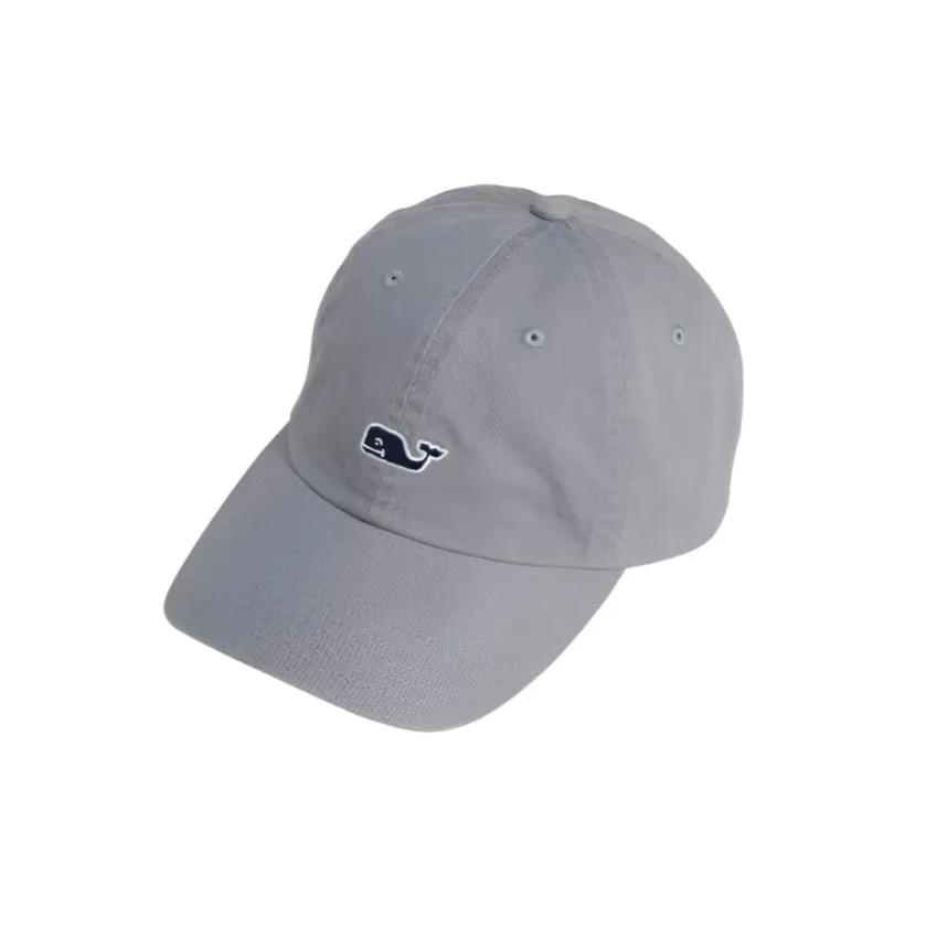 Vineyard Vines Mens Whale Logo Leather Strap Baseball Hat