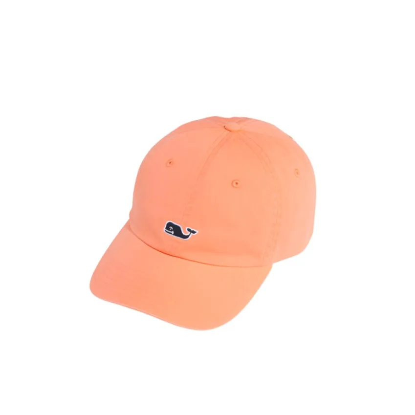 Vineyard Vines Mens Whale Logo Leather Strap Baseball Hat