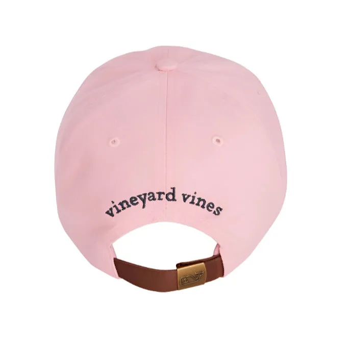 Vineyard Vines Mens Whale Logo Leather Strap Baseball Hat