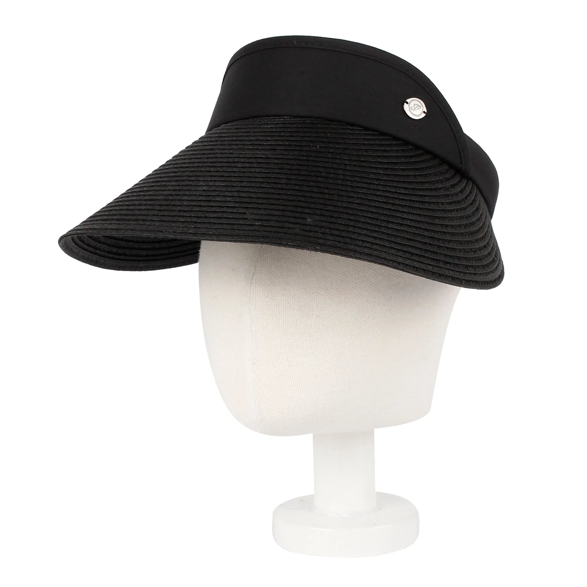 Womens Summer Sun Hat Braid Clip On Visor Beach Cap SLV1281