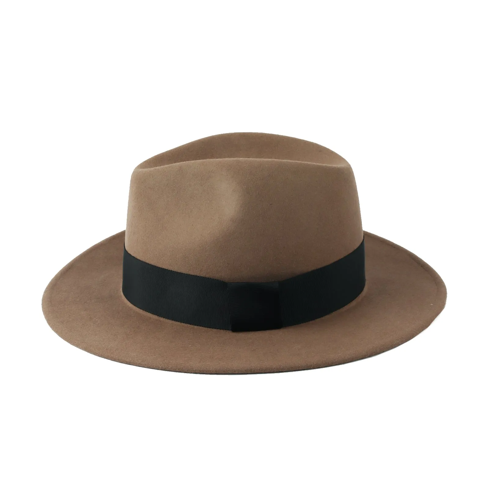 Wool Felt Fedora Classic Panama Hat Band Wide Brim GN61297